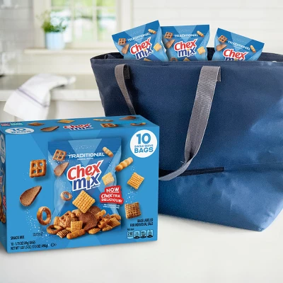 Chex Mix Traditional Snack Mix Bags - 17.5oz/10ct 6 Chex Mix Traditional Snack Mix Bags - 17.5oz/10ct - Image 4