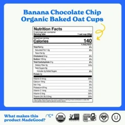MadeGood Snack Bars Banana Chocolate Chip Oat Cups - 1.23oz/5ct 13 MadeGood Snack Bars Banana Chocolate Chip Oat Cups - 1.23oz/5ct -Food Sale Stores GUEST 02100302 af18 4c57 a031 5cb8ddae2fb1
