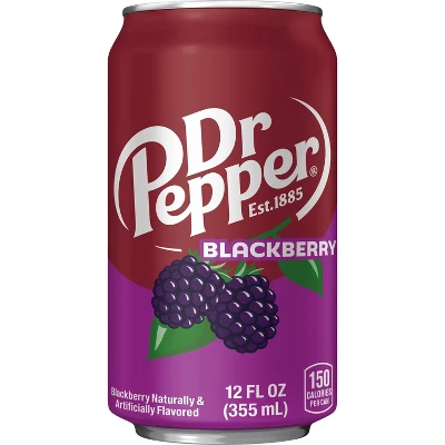 Dr Pepper Blackberry Soda - 12pk/12 Fl Oz Cans 5 Dr Pepper Blackberry Soda - 12pk/12 Fl Oz Cans - Image 3