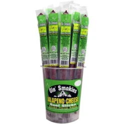Buffalo Bills 15-ct Jalapeno & Cheese Ole Smokies (Beef Sticks) - Two 15-ct Tubs