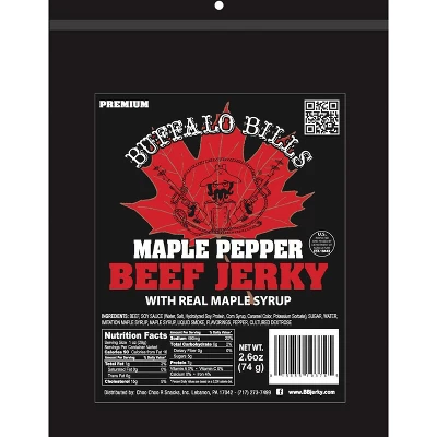 Buffalo Bills 2.6oz Premium Maple Pepper Beef Jerky Packs (six 2.6oz Beef Jerky Packs) 3 Buffalo Bills 2.6oz Premium Maple Pepper Beef Jerky Packs (six 2.6oz Beef Jerky Packs)