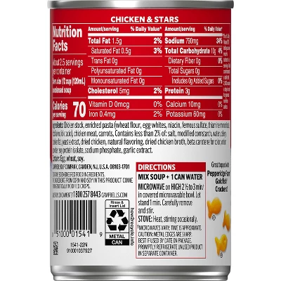 Campbell's Condensed Chicken & Stars Soup - 10.5oz 13 Campbell's Condensed Chicken & Stars Soup - 10.5oz - Image 11