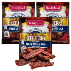 Bridgford Sweet Baby Ray’s Beef Jerky Honey BBQ 3.25 Oz - Ready-to-Eat High Protein Jerky For Midday Energy Boost Or A Post Workout Snack -Food Sale Stores GUEST 0cc74d7c c8a2 4ac7 b994 32682266c8d7