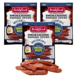Bridgford Sweet Baby Ray’s Smokehouse Sausage Sticks Original 5 Oz - High Protein Smoked Sausage Sticks For Your Dietary Preferences -Food Sale Stores GUEST 1254b038 46c6 4bba ad19 ec9edbb85603
