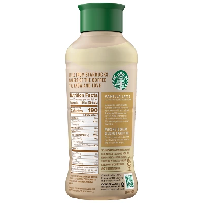 Starbucks Vanilla Latte Iced Espresso - 40 Fl Oz 3 Starbucks Vanilla Latte Iced Espresso - 40 Fl Oz