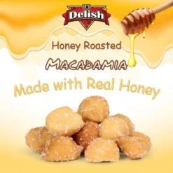 Honey Roasted Macadamia By It's Delish, 1 Lb Bulk Bag