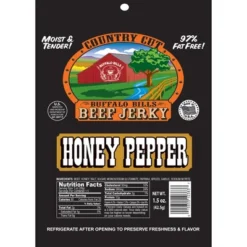 Buffalo Bills 1.5oz Honey Pepper Country Cut Beef Jerky - Ten 1.5oz Packs