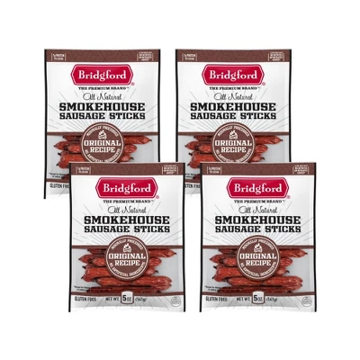 Bridgford Smokehouse Sausage Sticks Original 5 Oz - Gluten Free High Protein Smoked Sausage Sticks For A Variety Of Dietary Preferences 12 Bridgford Smokehouse Sausage Sticks Original 5 Oz - Gluten Free High Protein Smoked Sausage Sticks For A Variety Of Dietary Preferences - Image 10