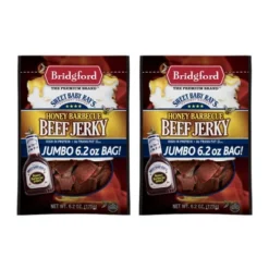 Bridgford Sweet Baby Ray’s Beef Jerky Honey BBQ 6.2 Oz - Ready To Eat High Protein Jerky For Midday Energy Boost Or A Post Workout Snack -Food Sale Stores GUEST 19738e0d 067c 4e2c 973a 2fb931a00060