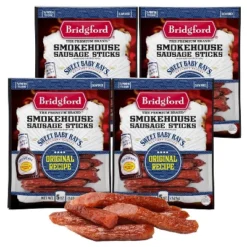 Bridgford Sweet Baby Ray’s Smokehouse Sausage Sticks Original 5 Oz - High Protein Smoked Sausage Sticks For Your Dietary Preferences -Food Sale Stores GUEST 1b00ad8b 1ead 4264 a970 c4e995bd61d4