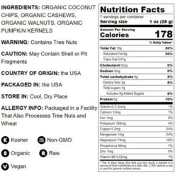 Organic Coconut And Friends Trail Mix - By Food To Live 12 Organic Coconut And Friends Trail Mix - By Food To Live -Food Sale Stores GUEST 1b587104 2759 4d6c bcb5 5a0415882a51