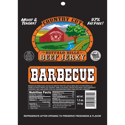 Buffalo Bills 1.5oz Barbecue Country Cut Beef Jerky - Ten 1.5oz Packs 3 Buffalo Bills 1.5oz Barbecue Country Cut Beef Jerky - Ten 1.5oz Packs