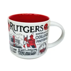 Starbucks Been There Series Rutgers College Ceramic Mug, 14 Oz (2-Pack)