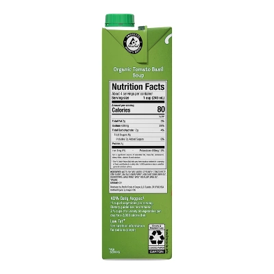 Pacific Foods Plant Based Organic Gluten Free Vegan Tomato Basil Soup - 32 Fl Oz 13 Pacific Foods Plant Based Organic Gluten Free Vegan Tomato Basil Soup - 32 Fl Oz - Image 11