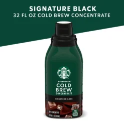 Starbucks Cold Brew Coffee — Signature Black — Multi-Serve Concentrate — 1 Bottle (32 Fl Oz.)