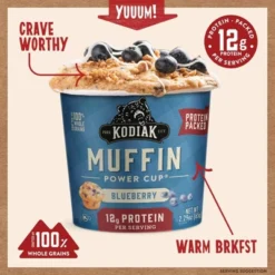 Kodiak Cakes Protein-Packed Single-Serve Muffin Cup Blueberry - 2.29oz -Food Sale Stores GUEST 2108d1c4 8963 49ac 847f 047e98f3ed13