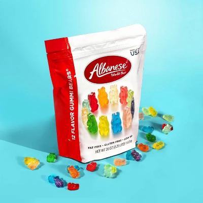 Albanese Worlds Best 12 Flavor Gummi Bears Candy - 36oz 4 Albanese Worlds Best 12 Flavor Gummi Bears Candy - 36oz - Image 2