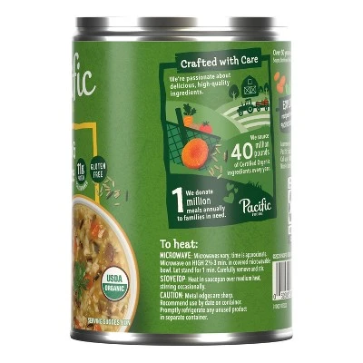 Pacific Foods Organic Gluten Free Chicken & Wild Rice Soup - 16.3oz 10 Pacific Foods Organic Gluten Free Chicken & Wild Rice Soup - 16.3oz - Image 8