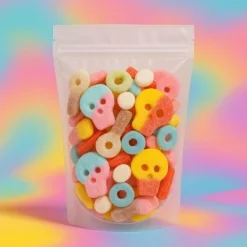 BUBS Swedish Candy Mix - Sweet & Sour Swedish Gummies- Vegan And Gluten Free - Big Skulls, Diamonds, Logs & More -Food Sale Stores GUEST 27670103 e59f 41ec b8a2 c27941efdf3d