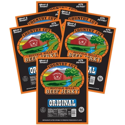 Buffalo Bills 2.6oz Original (aka Mild) Country Cut Beef Jerky - Six 2.6oz Packs 7 Buffalo Bills 2.6oz Original (aka Mild) Country Cut Beef Jerky - Six 2.6oz Packs - Image 5