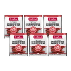 Bridgford Smokehouse Sausage Sticks Hot & Spicy 5 Oz - Gluten Free High Protein Smoked Sausage Sticks For Many Dietary Preferences -Food Sale Stores GUEST 2dace4f1 24ba 46f2 99c3 fe454c0581ee