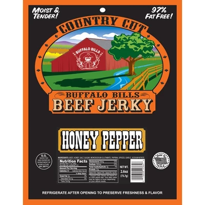 Buffalo Bills 2.6oz Honey Pepper Country Cut Beef Jerky - Six 2.6oz Packs 3 Buffalo Bills 2.6oz Honey Pepper Country Cut Beef Jerky - Six 2.6oz Packs