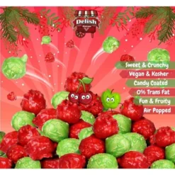 Holiday Red & Green Popcorn By It's Delish -Food Sale Stores GUEST 2eb7e6fc 46a2 47e2 aaaf 80998dede64f