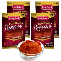 Bridgford Thick Sliced Pepperoni 5 Oz - Thick Pepperoni Slices For Pizza And Sandwiches With Zero Carb Ideal For Your Keto Diets -Food Sale Stores GUEST 306673d1 a2a4 477a 9fa2 2f089233248c