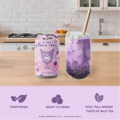 A-Sha Foods USA Hello Kitty Taro Kuromi Boba Milk Tea - 10.5 Fl Oz -Food Sale Stores GUEST 39183501 e4a9 4ea7 8bb6 69df006af85d