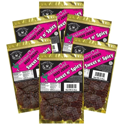 Buffalo Bills 2.6oz Western Cut Sweet N Spicy Beef Jerky - Six 2.6oz Packs 6 Buffalo Bills 2.6oz Western Cut Sweet N Spicy Beef Jerky - Six 2.6oz Packs - Image 4