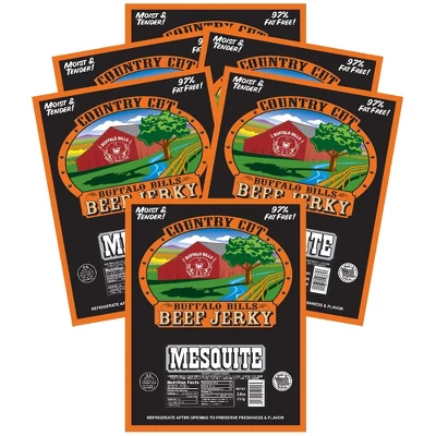 Buffalo Bills 2.6oz Mesquite Country Cut Beef Jerky - Six 2.6oz Packs 7 Buffalo Bills 2.6oz Mesquite Country Cut Beef Jerky - Six 2.6oz Packs - Image 5