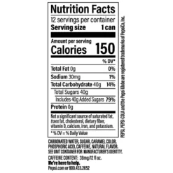 Pepsi Cola With Real Sugar- 12pk/12 Fl Oz Cans -Food Sale Stores GUEST 410cb5b9 0bbd 4a24 8482 dd0c24eb5a95