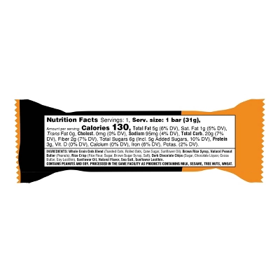 JUNKLESS Peanut Butter Chocolate Chip Chewy Granola Bar - 1.1oz 3 JUNKLESS Peanut Butter Chocolate Chip Chewy Granola Bar - 1.1oz