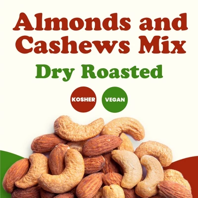 Dry Roasted Almonds And Cashews Mix - By Food To Live 4 Dry Roasted Almonds And Cashews Mix - By Food To Live - Image 2