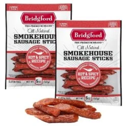 Bridgford Smokehouse Sausage Sticks Hot & Spicy 5 Oz - Gluten Free High Protein Smoked Sausage Sticks For Many Dietary Preferences -Food Sale Stores GUEST 47e47fea 3d50 4a82 acf0 b2f309844786