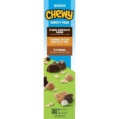 Quaker Chewy 3 Flavor Variety Pack Granola Bars - 15.2oz/18ct 6 Quaker Chewy 3 Flavor Variety Pack Granola Bars - 15.2oz/18ct - Image 4