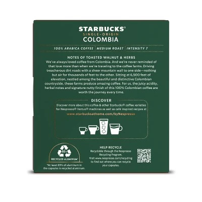 Starbucks By Nespresso Vertuo Line Single-Origin Colombia 10 Starbucks By Nespresso Vertuo Line Single-Origin Colombia - Image 8