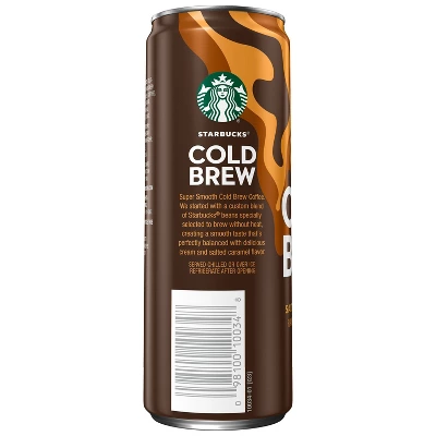 Starbucks Salted Caramel Cream Cold Brew Premium Coffee Drink - 11 Fl Oz Can 4 Starbucks Salted Caramel Cream Cold Brew Premium Coffee Drink - 11 Fl Oz Can - Image 2