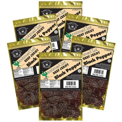 Buffalo Bills 2.6oz Western Cut Black Pepper Beef Jerky - Six 2.6oz Packs 6 Buffalo Bills 2.6oz Western Cut Black Pepper Beef Jerky - Six 2.6oz Packs - Image 4