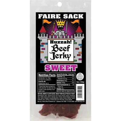 Buffalo Bills Sweet 5oz Faire Sack Beef Jerky (4 Packs Sweet Beef Jerky) 3 Buffalo Bills Sweet 5oz Faire Sack Beef Jerky (4 Packs Sweet Beef Jerky)