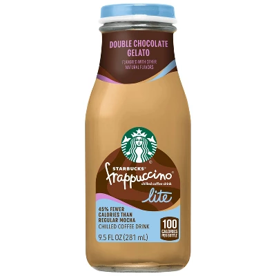 Starbucks Frappuccino Lite Double Chocolate Gelato Chilled Coffee Drink - 9.5 Fl Oz Glass Bottle 6 Starbucks Frappuccino Lite Double Chocolate Gelato Chilled Coffee Drink - 9.5 Fl Oz Glass Bottle - Image 4