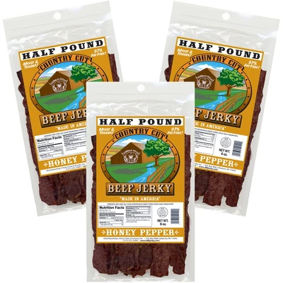 Buffalo Bills 8oz Honey Pepper Country Cut Beef Jerky - Three 8oz Packs 6 Buffalo Bills 8oz Honey Pepper Country Cut Beef Jerky - Three 8oz Packs - Image 4
