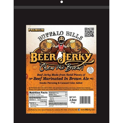 Buffalo Bills 2.6oz Premium Beer Beef Jerky Packs (six 2.6oz Beef Jerky Packs) 3 Buffalo Bills 2.6oz Premium Beer Beef Jerky Packs (six 2.6oz Beef Jerky Packs)