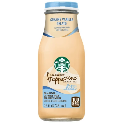 Starbucks Frappuccino Lite Creamy Vanilla Gelato Chilled Coffee Drink - 9.5 Fl Oz Glass Bottle 6 Starbucks Frappuccino Lite Creamy Vanilla Gelato Chilled Coffee Drink - 9.5 Fl Oz Glass Bottle - Image 4