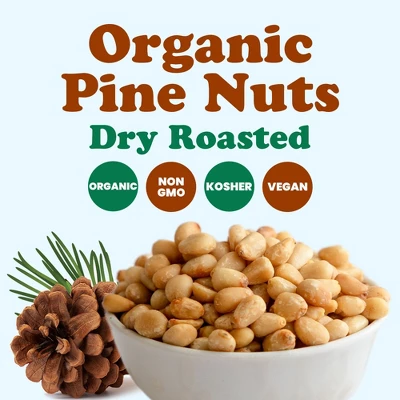 Organic Dry Roasted Pine Nuts - By Food To Live 4 Organic Dry Roasted Pine Nuts - By Food To Live - Image 2