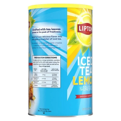 Lipton Sweetened Lemon Iced Tea Mix - 69oz 4 Lipton Sweetened Lemon Iced Tea Mix - 69oz - Image 2
