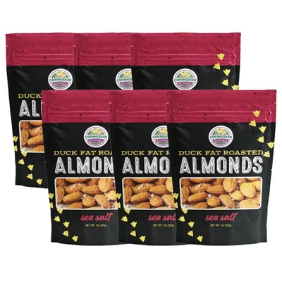 Cornhusker Kitchen 3 Oz Duck Fat & Sea Salt Roasted Almonds - Pack Of 6 7 Cornhusker Kitchen 3 Oz Duck Fat & Sea Salt Roasted Almonds - Pack Of 6 - Image 5