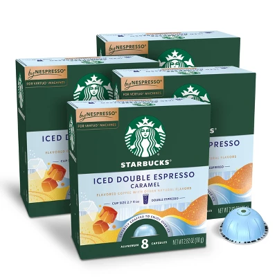 Starbucks By Nespresso Vertuo Line Iced Double Espresso Caramel Flavored Light Roast Coffee Pods 12 Starbucks By Nespresso Vertuo Line Iced Double Espresso Caramel Flavored Light Roast Coffee Pods - Image 10