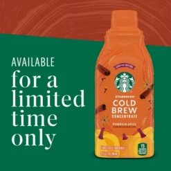 Starbucks Pumpkin Spice Flavored Cold Brew Concentrate, Multi-Serve, Naturally Flavored - 32 Fl Oz 15 Starbucks Pumpkin Spice Flavored Cold Brew Concentrate, Multi-Serve, Naturally Flavored - 32 Fl Oz -Food Sale Stores GUEST 61ad3013 245e 4443 8693 b4876ddad5a6