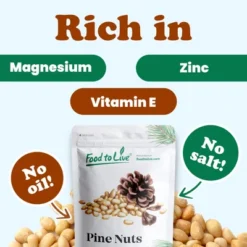 Dry Roasted Pine Nuts - By Food To Live -Food Sale Stores GUEST 6200f009 981e 461c aedc 927f7ca5112e